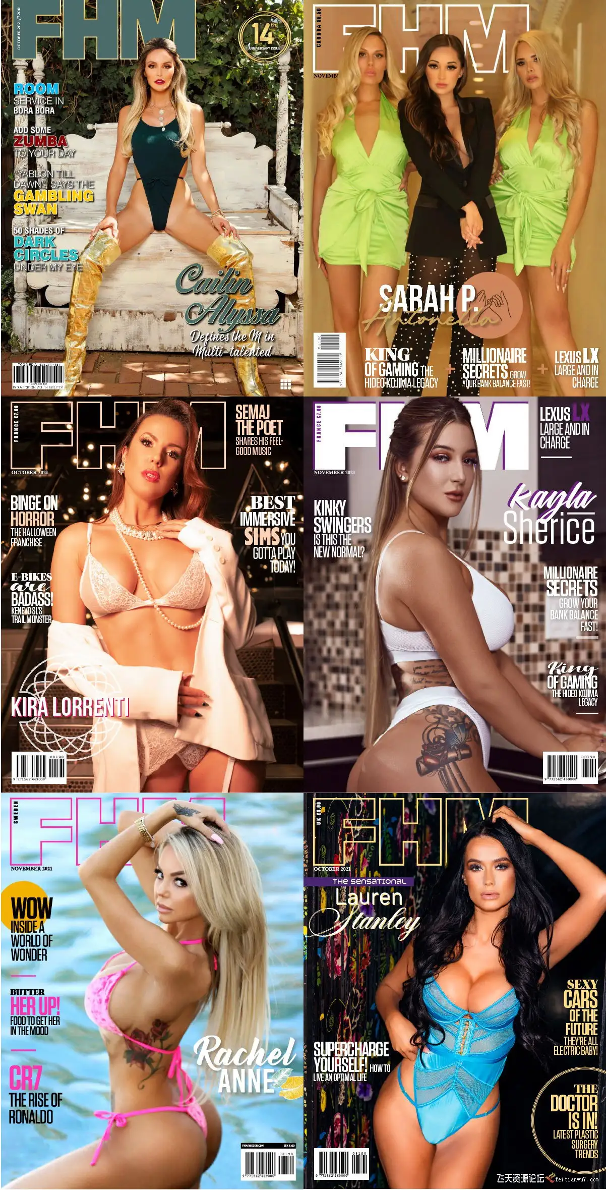 男人装 FHM 各国时尚摄影杂志小合集