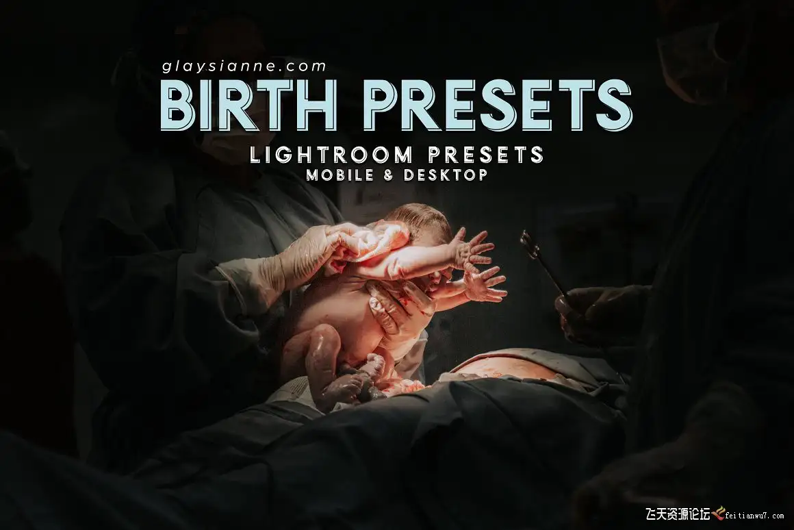 新生婴儿出生记录摄影后期编辑Lightroom预设Birth Photography Presets