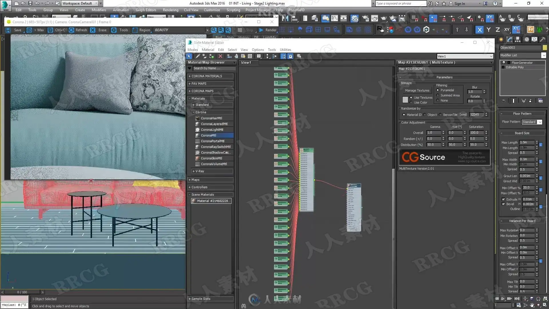 【新提醒】3dsmax中Corona室内场景可视化渲染技术视频教程 3D与动画教程 人人CG (6)
