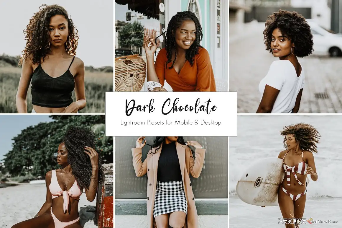 巧克力健康肤色人像写真Lightroom预设Dark Chocolate lightroom presets