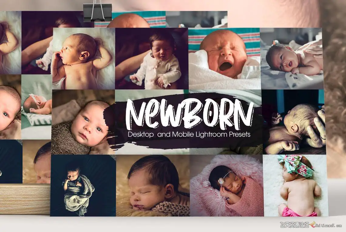 INS风新生儿Lightroom预设/移动APP预设Newborn Lightroom Presets