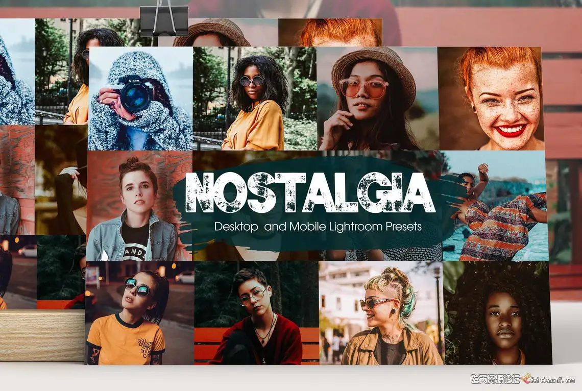 怀旧复古风街拍人像LR预设/移动APP预设Nostalgia Lightroom Presets