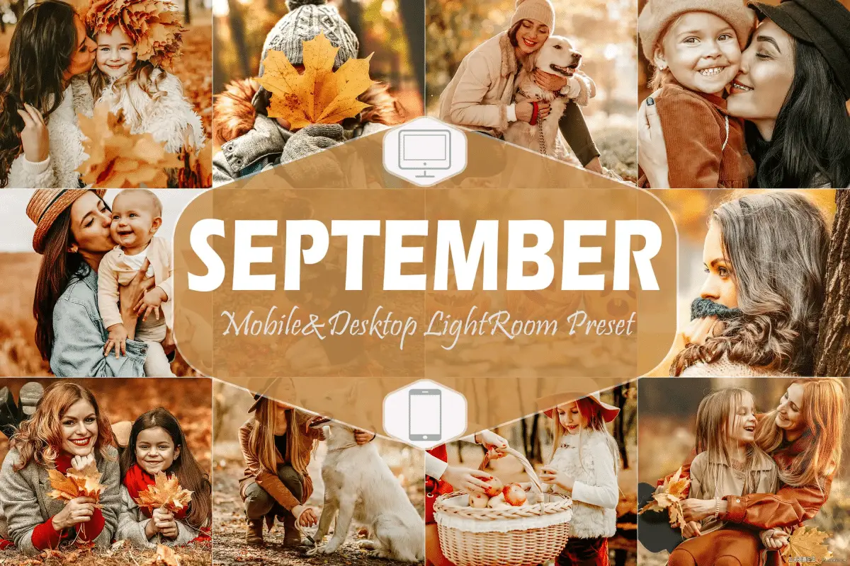 温馨家庭人像秋季通透暖色调LR预设/APP预设September Lightroom Presets