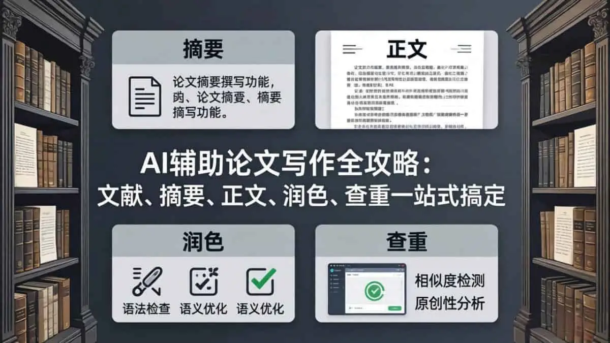 （17970期）AI辅助论文写作全攻略：文献、摘要、正文、润色、查重一站式搞定