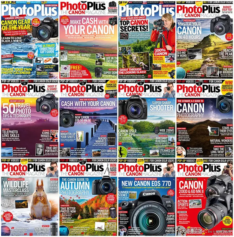 PhotoPlus佳能杂志2013/2017年全年合集共计64期