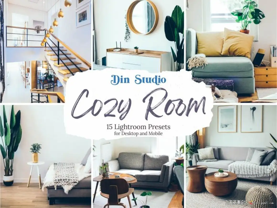 室内空间样板房摄影后期LR预设/移动APP滤镜Cozy Room Lightroom Presets