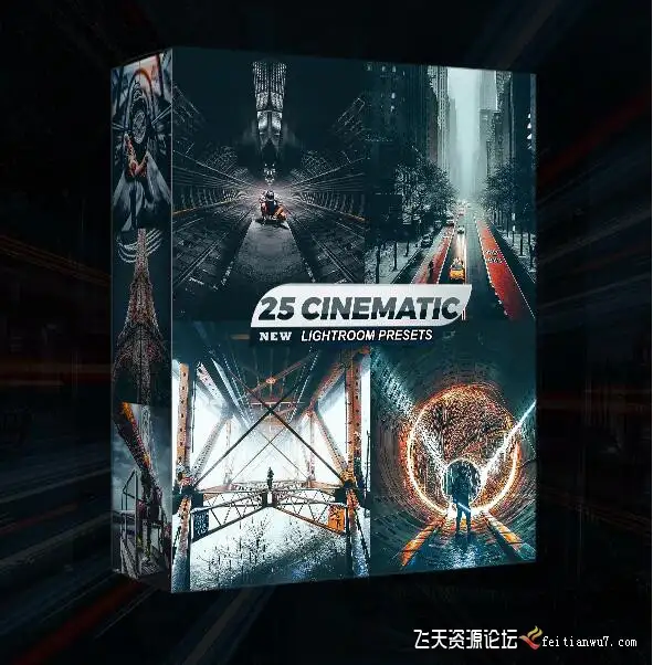城市风光建筑街道电影色调LR预设/移动APP滤镜Cinematic Lightroom Presets