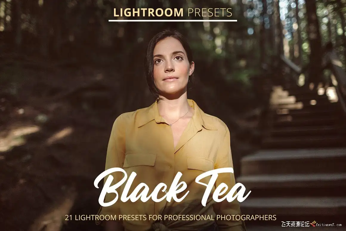 外拍人像通透深色胶片Lightroom预设/APP预设Black Tea Lightroom Presets