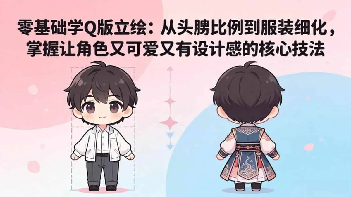 （18036期）零基础学Q版立绘：从头身比例到服装细化，掌握让角色又可爱又有设计感的核心技法
