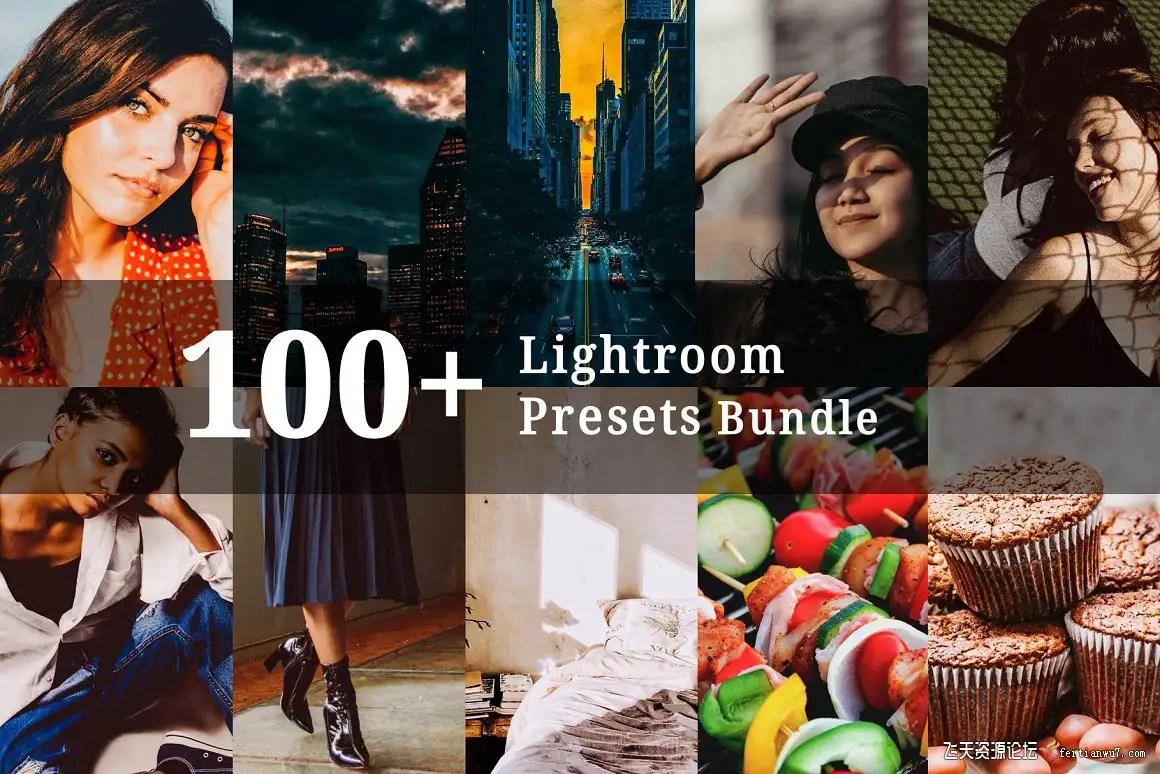100+旅拍人像VSCO电影胶片美食摄影LR预设合集100+ Lightroom Presets Bundle