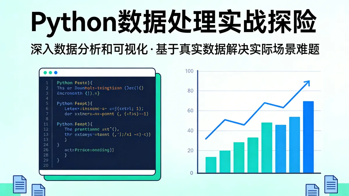 [Python教程] Python数据处理实战探险 深入数据分析和可视化 基于真实数据解决实际场景难题