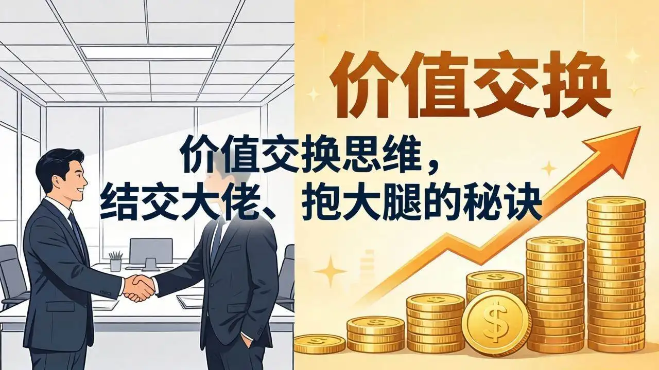 （18258期）某付费文章：价值交换思维，结交大佬、抱大腿的秘诀