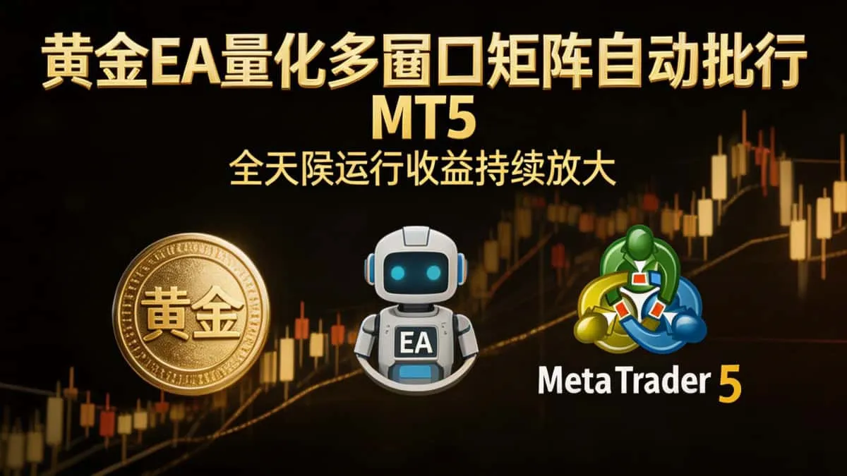 （18509期）黄金EA量化多窗口矩阵自动执行 MT5 全天候运行收益持续放大