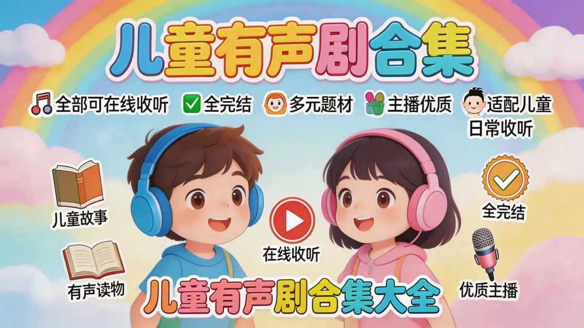 儿童有声剧合集（全部可在线收听）全完结 多元题材 主播优质 适配儿童日常收听