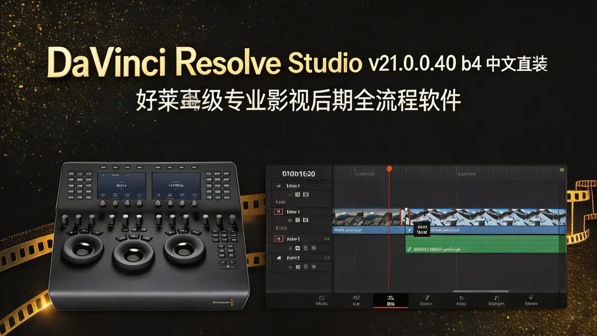 DaVinci Resolve Studio v21.0.0.40 b4 中文直装版 | 好莱坞级专业影视后期全流程软件