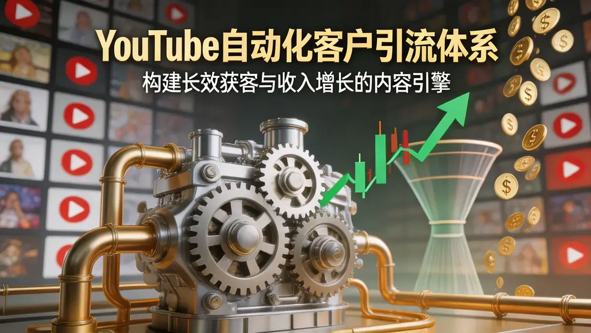 YouTube自动化客户引流体系：构建长效获客与收入增长的内容引擎