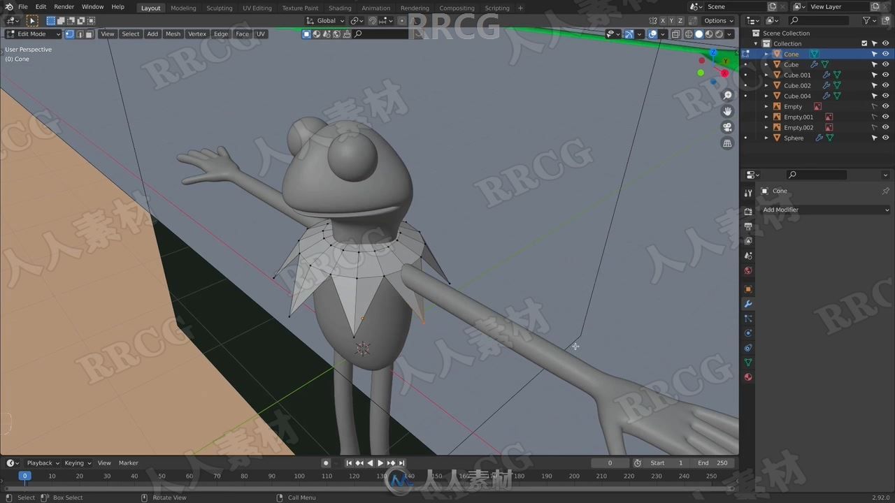 Blender小青蛙角色完整实例制作工作流程视频教程 (6)