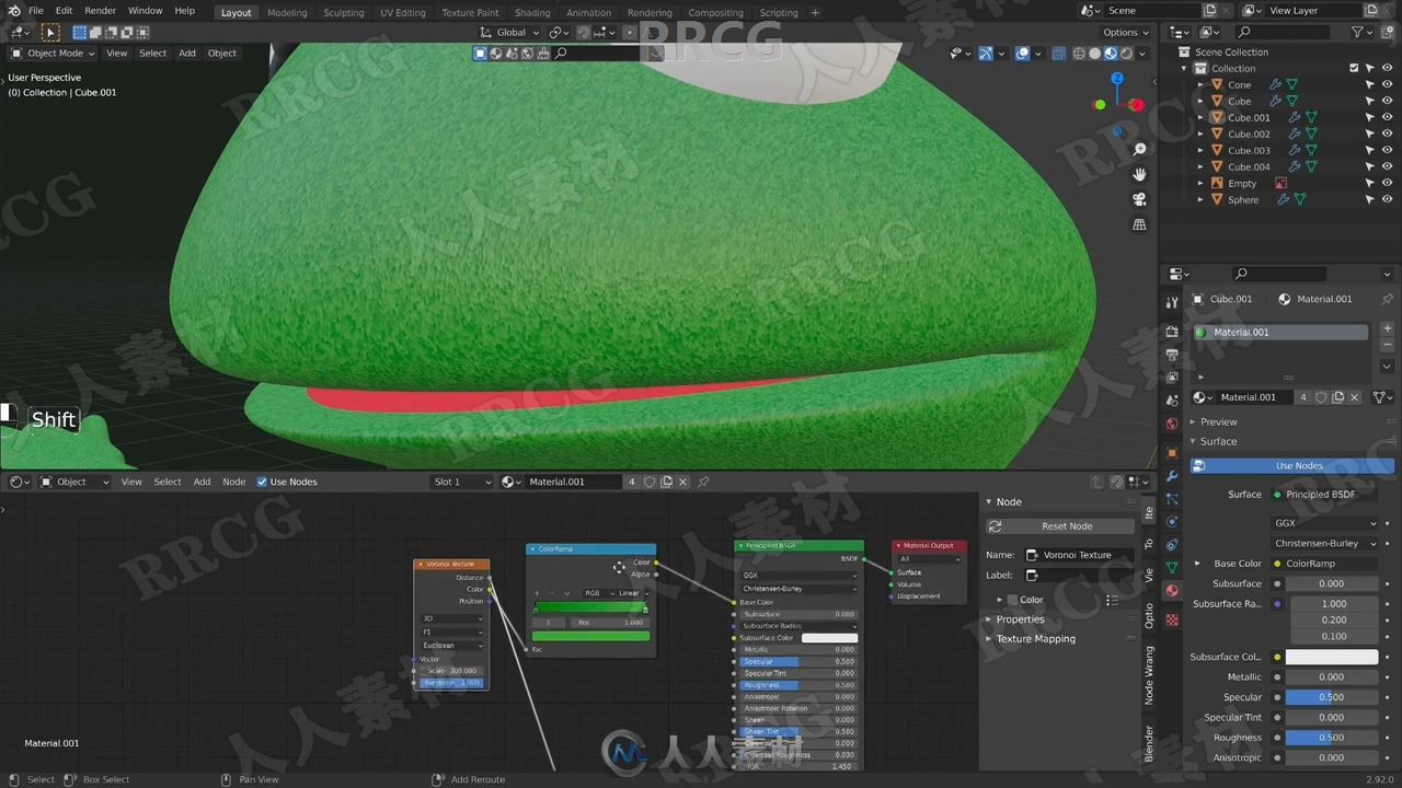 Blender小青蛙角色完整实例制作工作流程视频教程 (9)