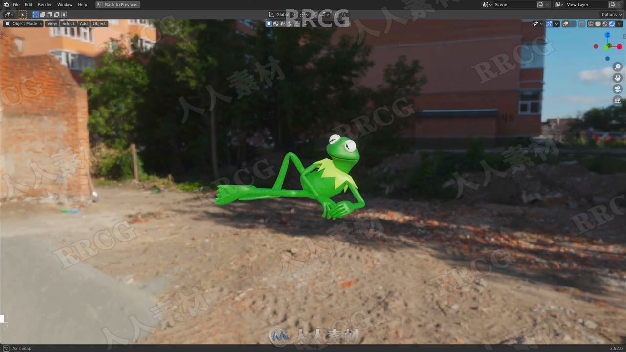 Blender小青蛙角色完整实例制作工作流程视频教程 (2)