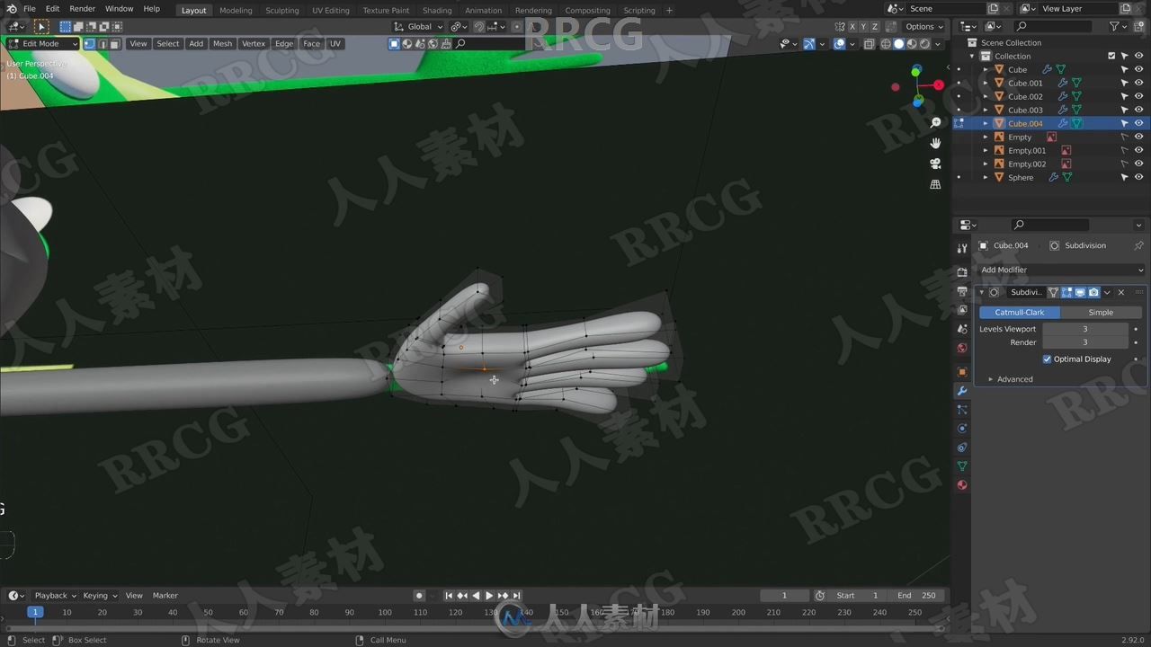 Blender小青蛙角色完整实例制作工作流程视频教程 (5)