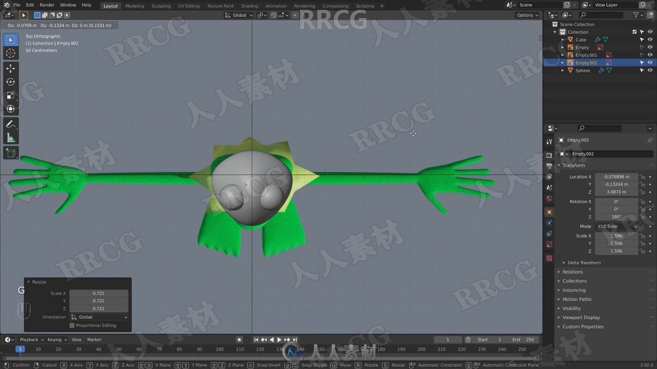 Blender小青蛙角色完整实例制作工作流程视频教程 (4)