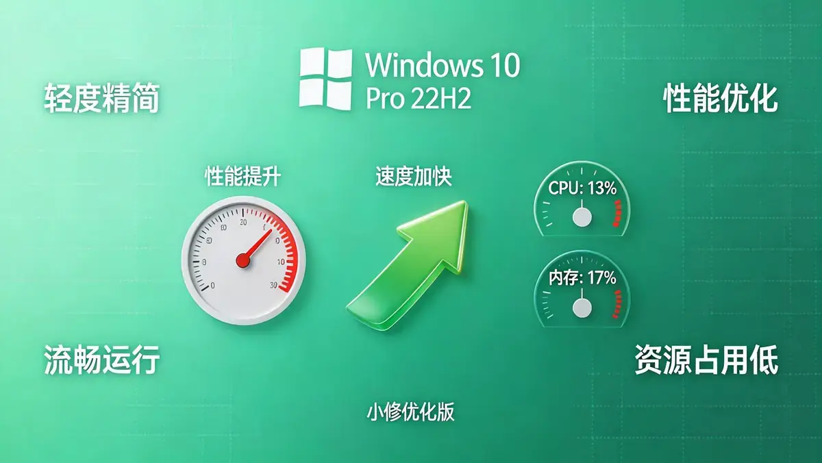 小修 Windows 10 Pro 22H2 (19045.7417) 纯净优化版：双账户架构与极致流畅体验