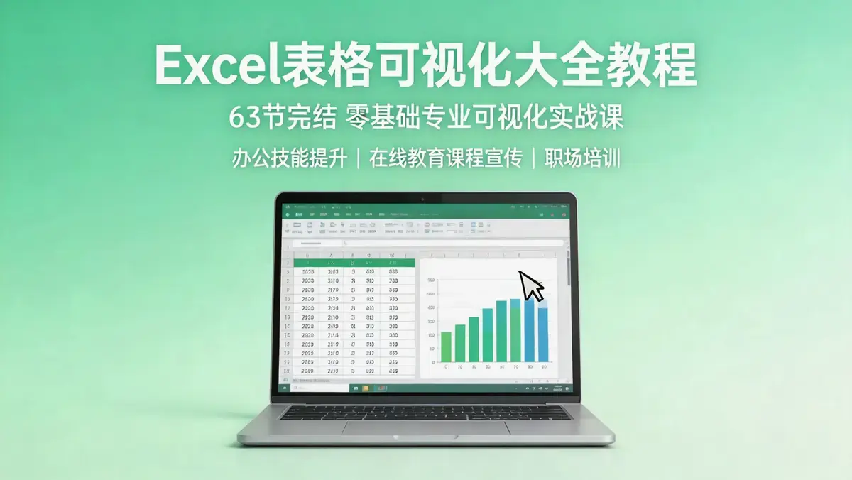 《让你的表格会说话》：Excel表格可视化大全（63课完结版）