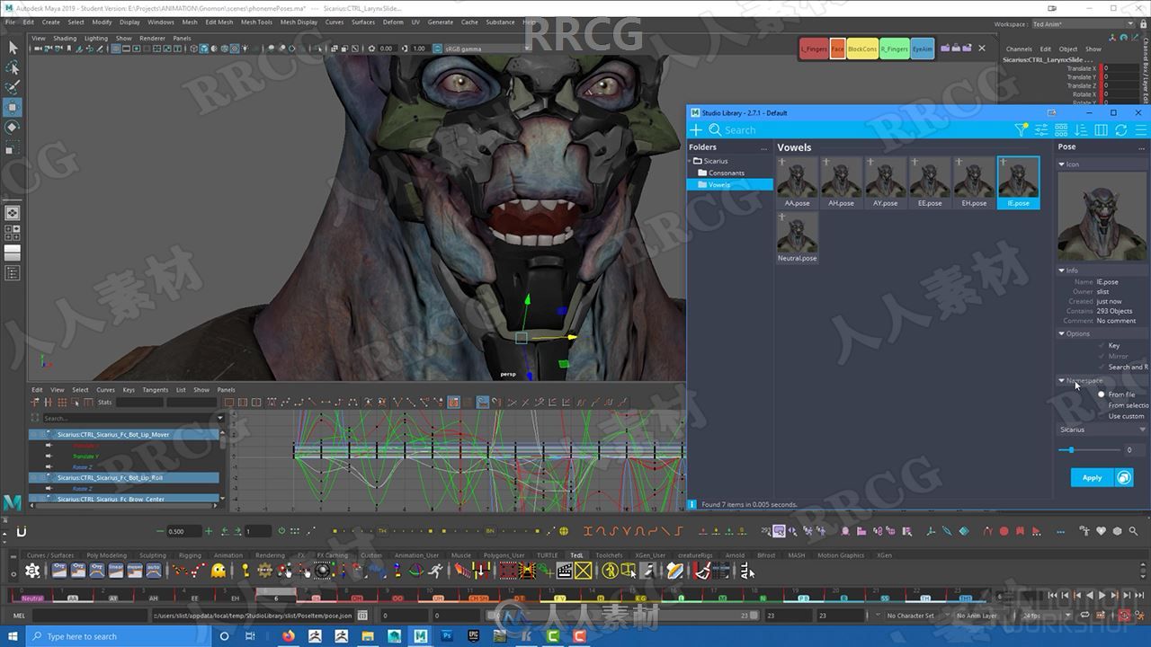 <a href='https://www.sblzyw.com/tag/maya'>maya</a> 影视级写实角色动画表演实战教程第二季|ILM 首席亲授 面部表情与身心融合技法 (8)