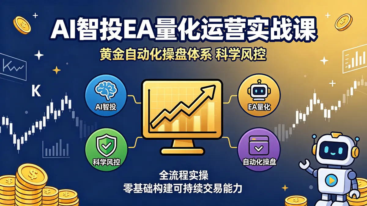 AI智投EA量化实战营：黄金期货自动化交易与科学风控体系构建