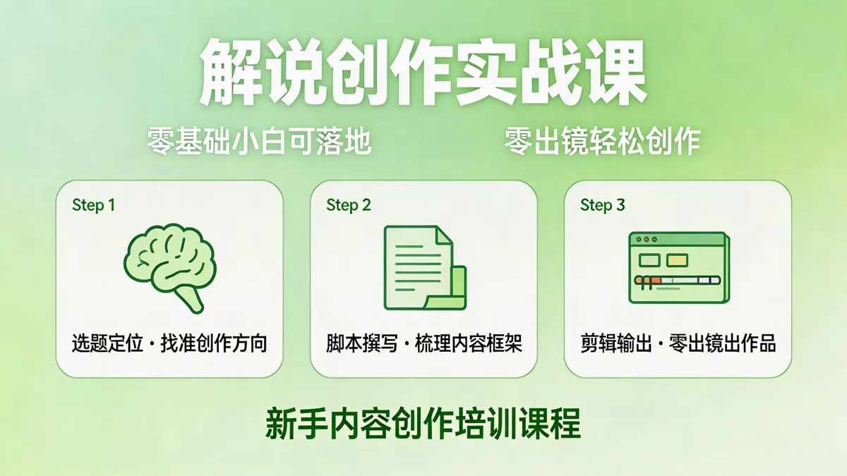 抖音说唱科普解说实战营：零出镜打造知识蓝海，伙伴计划+精选双擎变现（18863期）