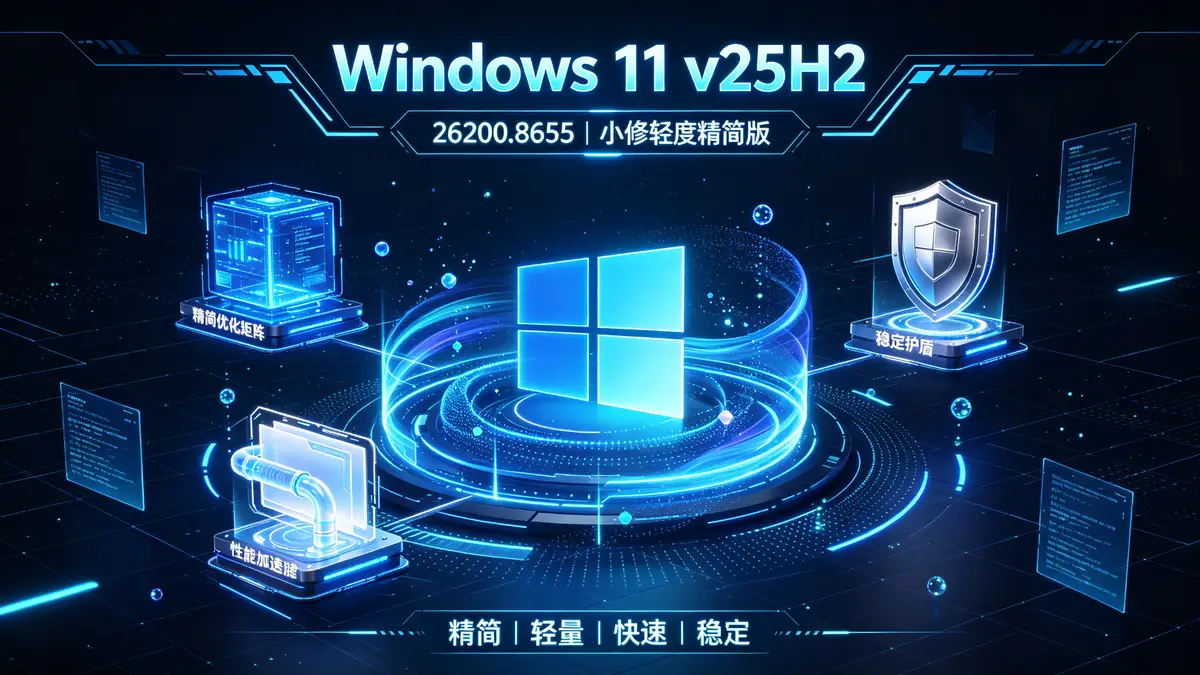 Windows 11 v25H2 (26200.8655) 小修轻度精简版 (3)