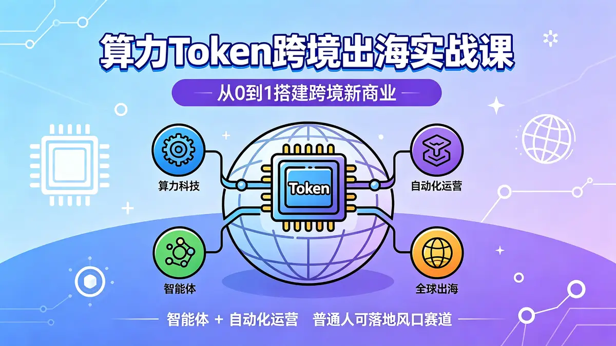 算力出海与Token经济实战营：从0到1搭建跨境AI新商业（18889期）