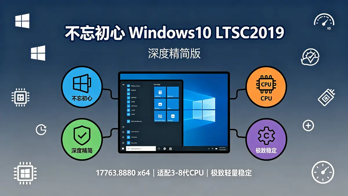 不忘初心 Windows 10 LTSC 2019（17763.8880）x64 深度精简版：老旧设备的焕新之选