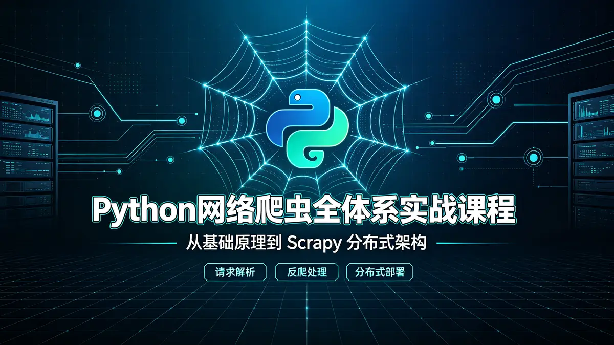 Python网络爬虫核心架构全栈实战营：从底层协议到分布式集群部署
