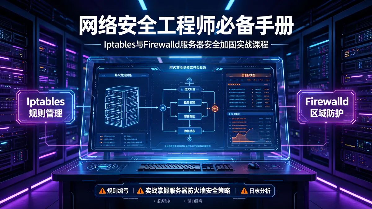 Iptables与Firewalld服务器安全加固实战营：网络安全工程师必备手册