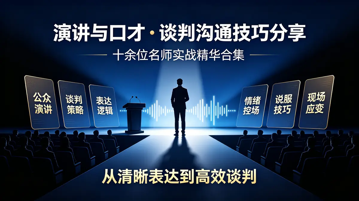 【典藏版】顶尖演讲口才与高维谈判沟通全阶实战指南