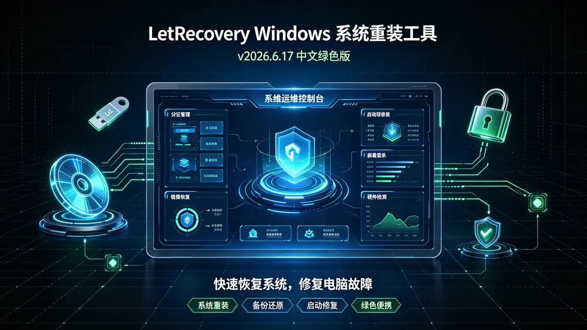 LetRecovery(Windows系统重装工具) v2026.6.17 中文绿色版