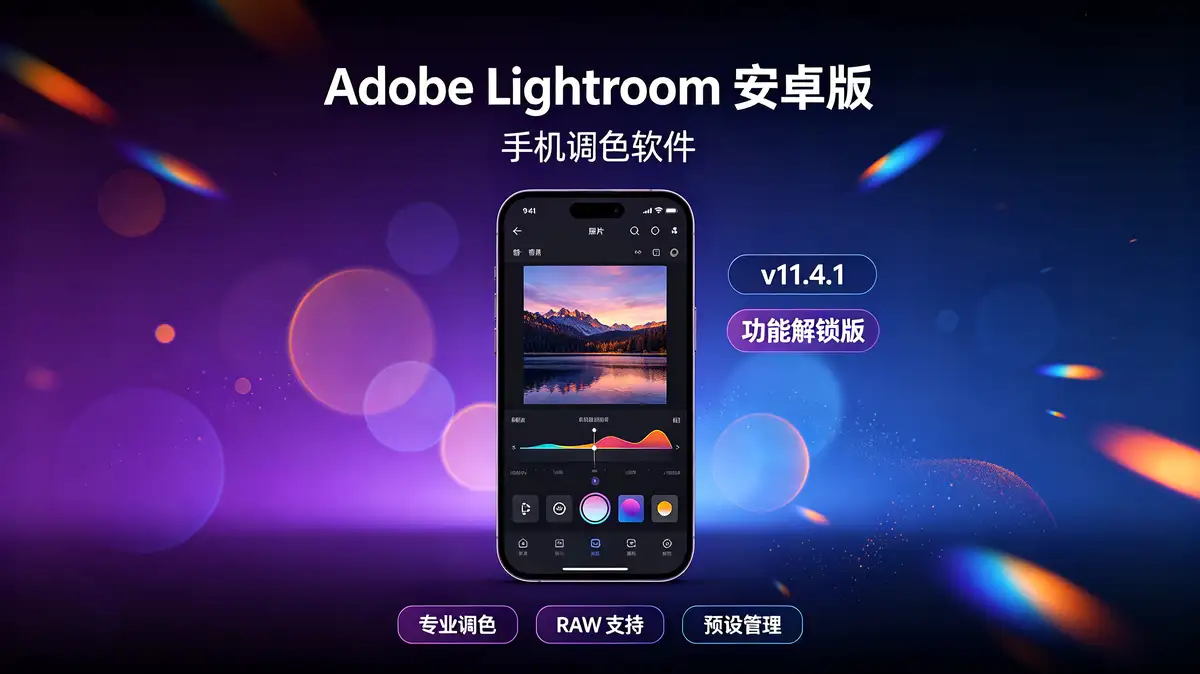Adobe Lightroom 安卓版 (手机调色软件) v11.4.1 功能解锁版插图 Adobe Lightroom 安卓版 (手机调色软件) v11.4.1 功能解锁版 (2)
