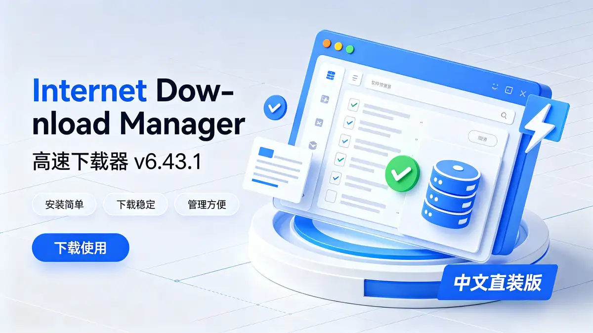 Internet Download Manager下载器 v6.43.1 中文直装版插图 Internet Download Manager下载器 v6.43.1 中文直装版 (3)