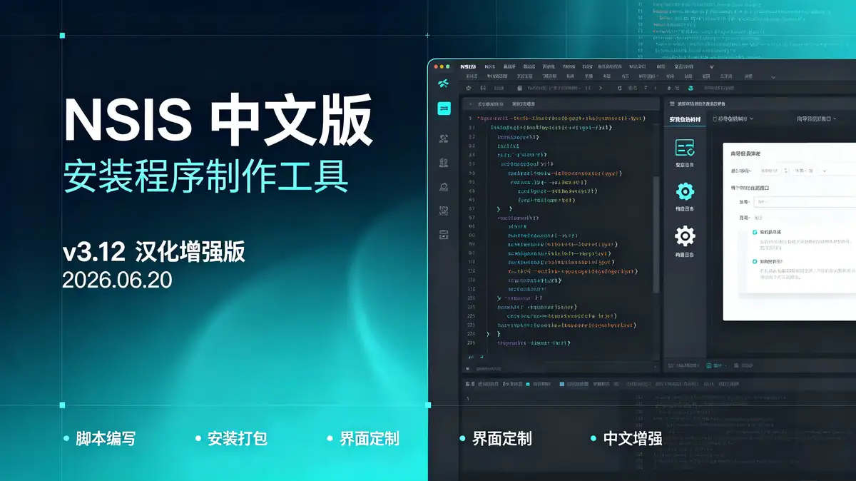 NSIS中文版(安装程序制作利器) v3.12 汉化增强版 (2026.06.20)插图 NSIS中文版(安装程序制作利器) v3.12 汉化增强版 (2026.06.20) (4)