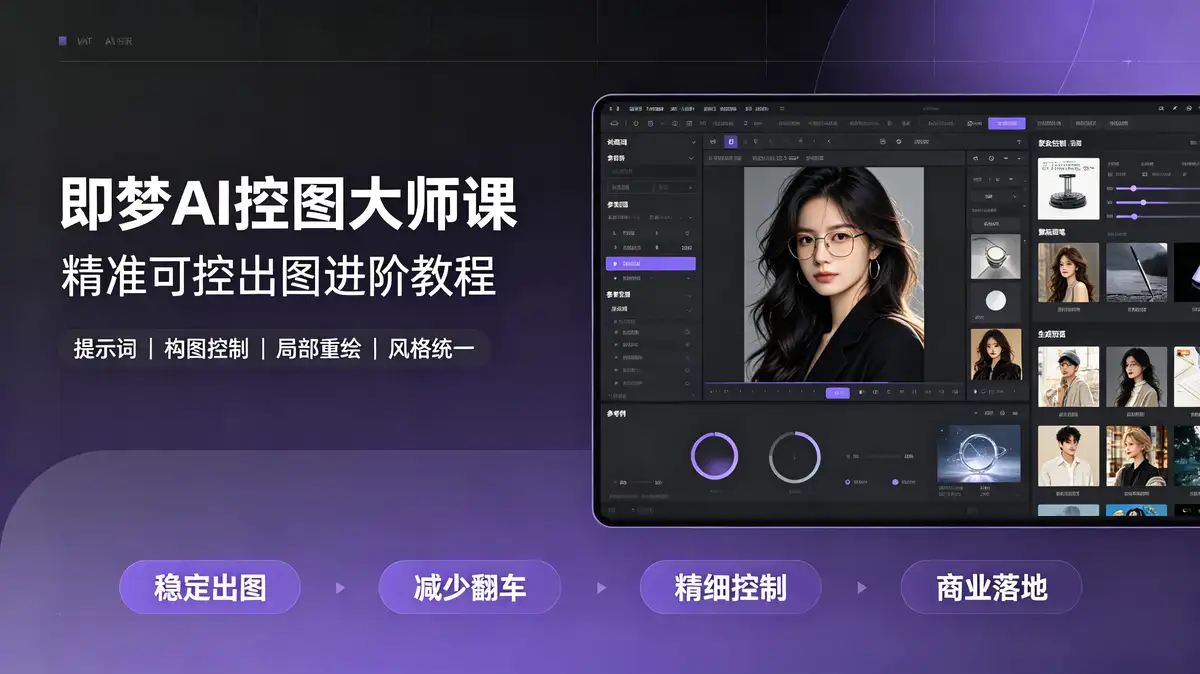 即梦AI控图大师课:精准可控出图进阶教程插图 提示词雕琢, 参数微调, 风格迁移, 局部重绘