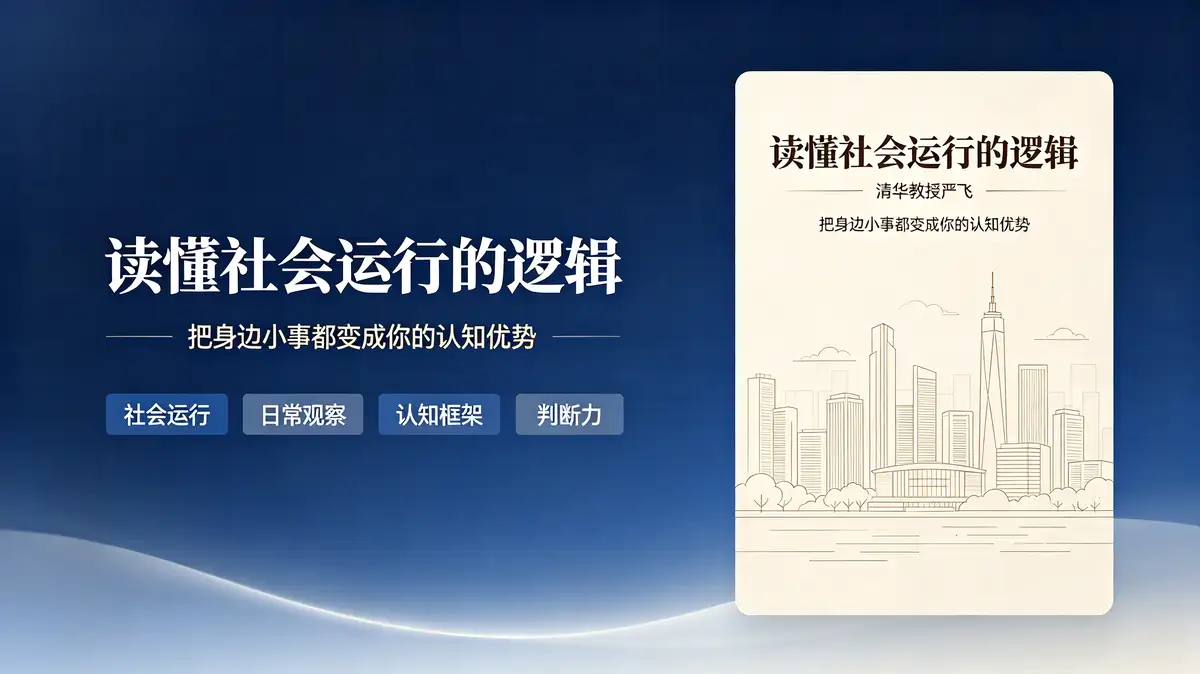 清华教授严飞:读懂社会运行的逻辑,把“身边小事”都变成你的认知优势插图 清华教授严飞:读懂社会运行的逻辑,把“身边小事”都变成你的认知优势 (3)