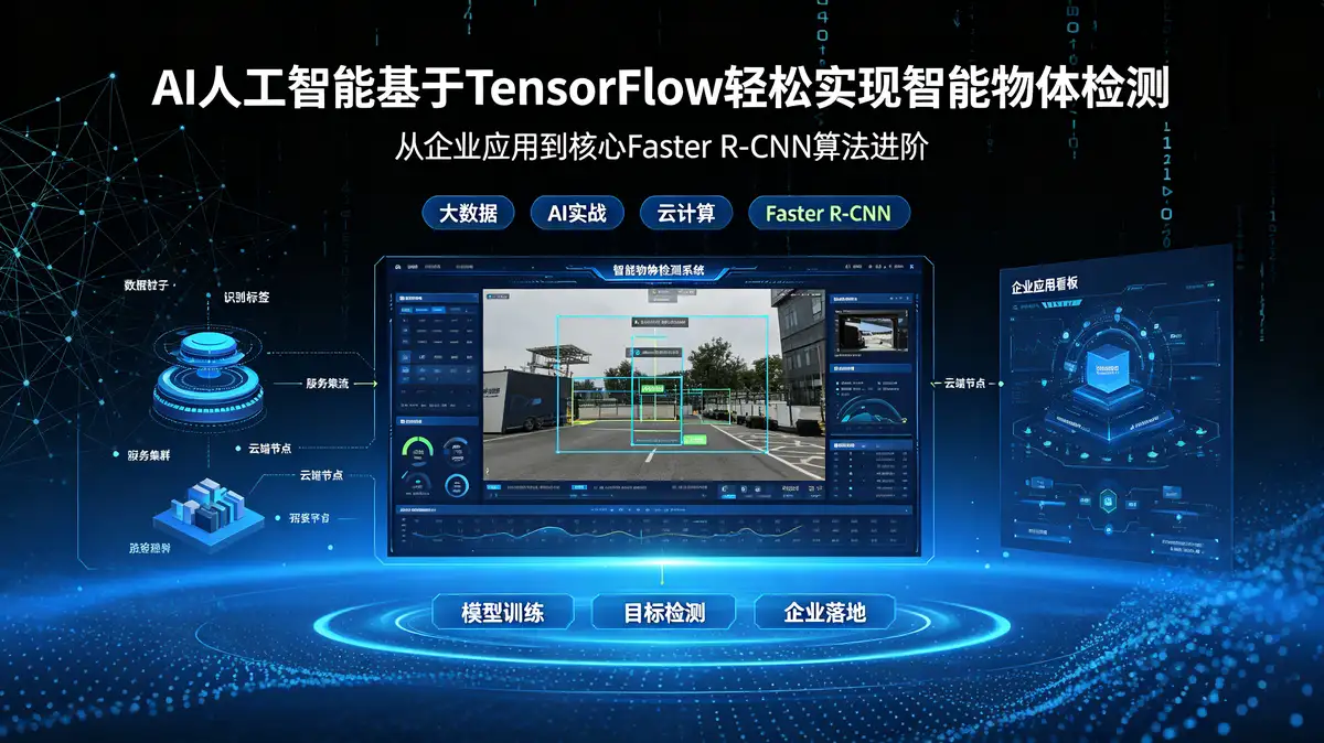 [大数据/AI实战/云计算] Ai人工智能基于Tensorflow轻松实现智能物体检测 从企业应用到核心Faster-Rcnn算法学习