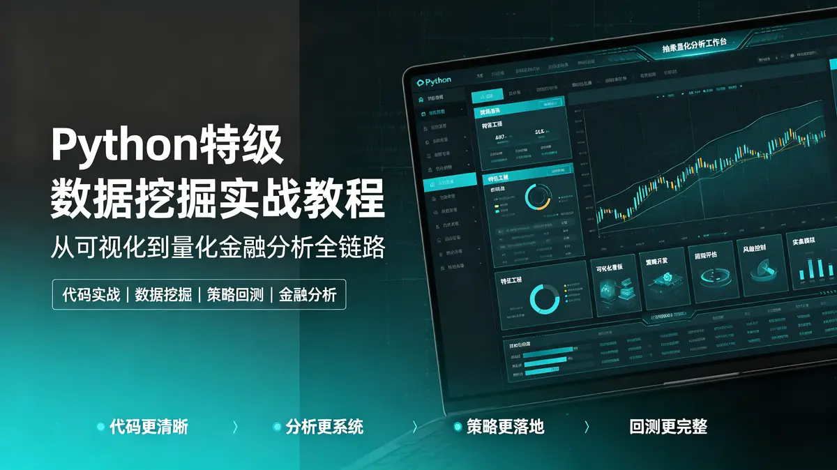 Python特级数据挖掘最新升级版教程：从Matplotlib绘图到量化金融数据分析实战
