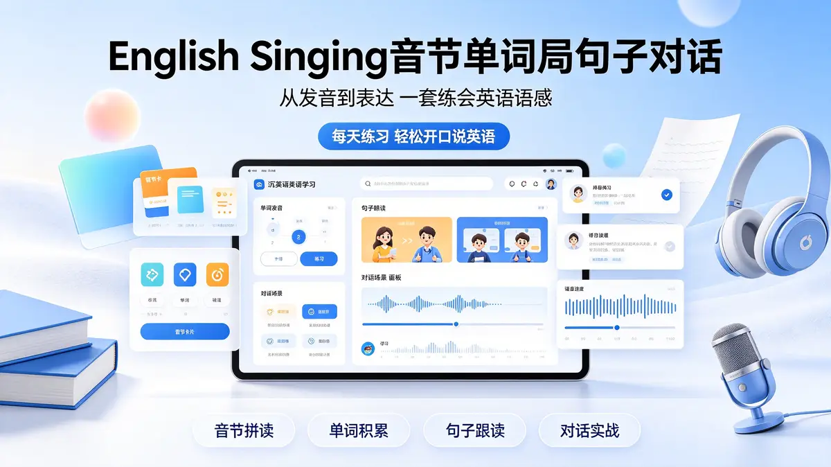 English Singing音节单词局句子对话插图 单词音节拆分, 日常情景对话, 英语启蒙阶段