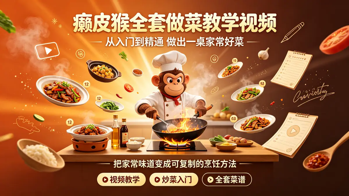 癞皮猴全套做菜教学视频插图 赖皮猴, 家常菜, 烹饪教程, 美食教程, 小吃配方, 厨艺技巧, 零基础学做菜, 美食制作, 家常菜谱, 烹饪教学