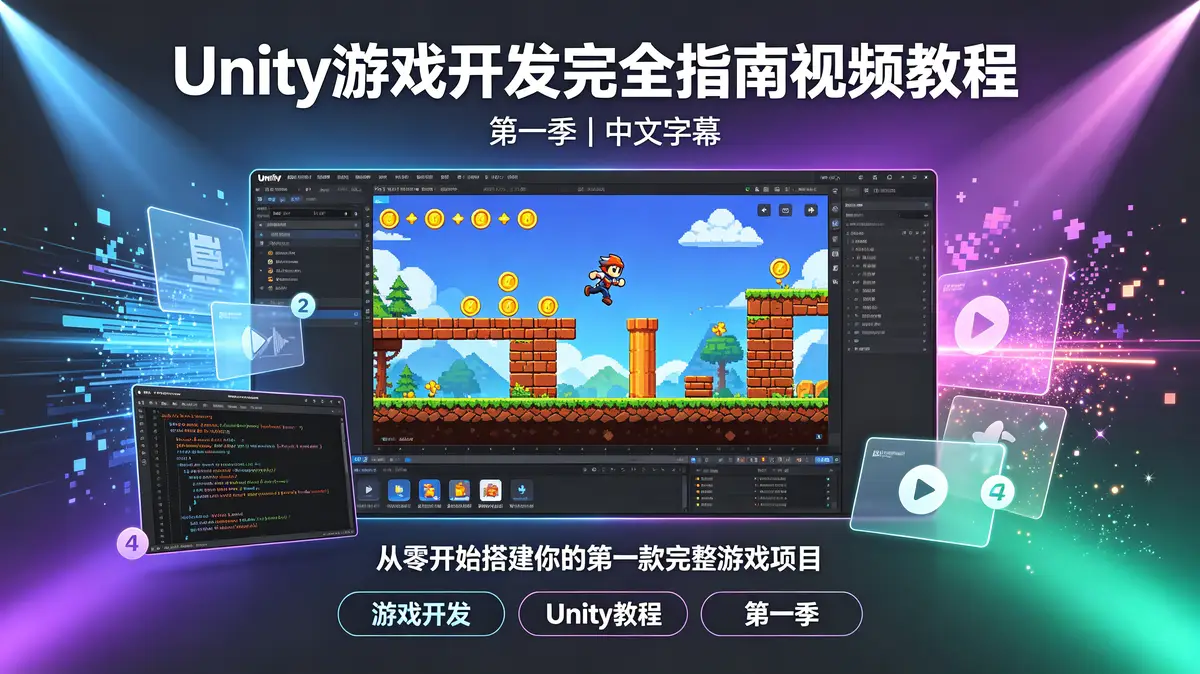 【中文字幕】Unity游戏开发完全指南视频教程第一季