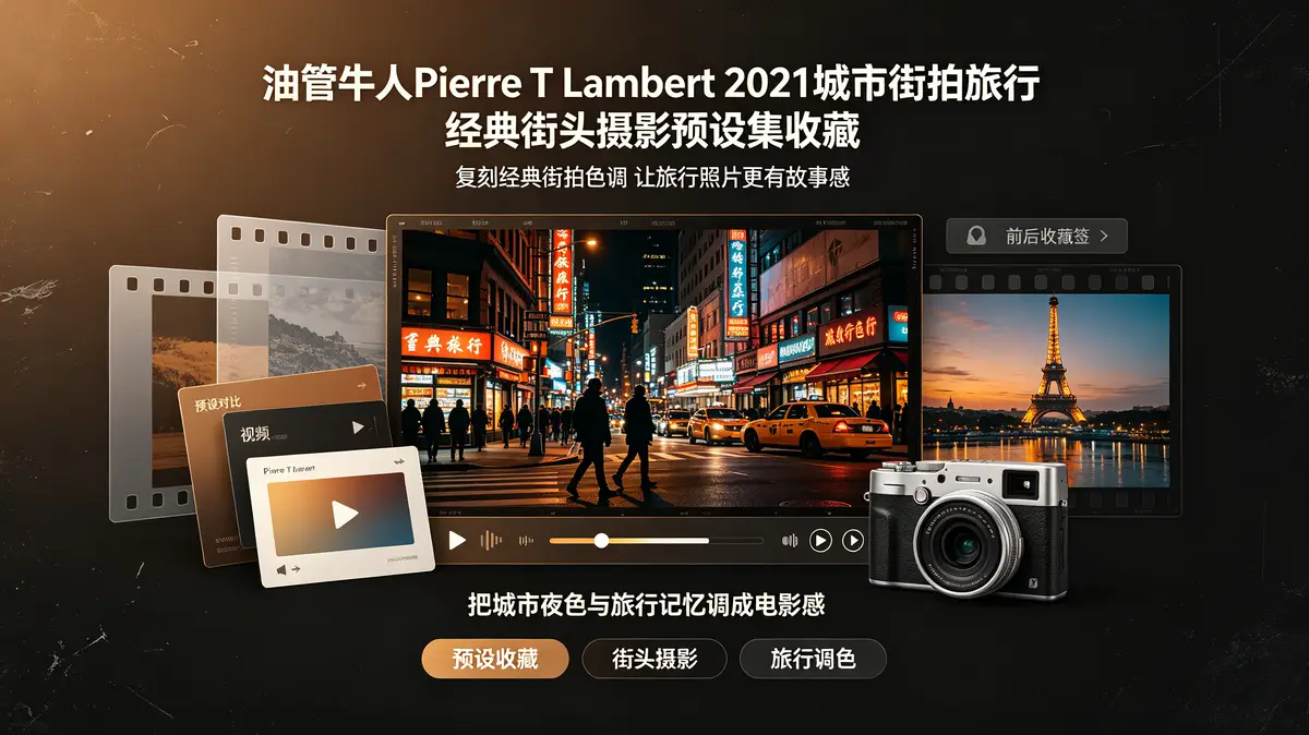 油管牛人(Pierre T Lambert) 2021城市街拍旅行经典街头摄影预设集收藏