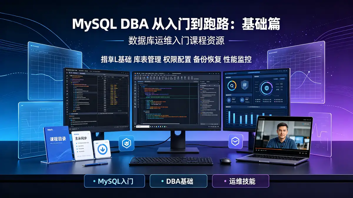 MySQL DBA从入门到跑路：夯实基础班（基础篇）核心课程解析