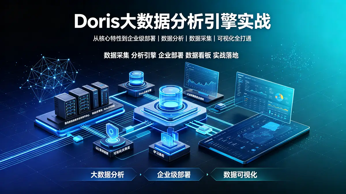 大数据分析引擎Doris：从核心特性到企业级部署，数据分析+项目数据采集+数据可视化